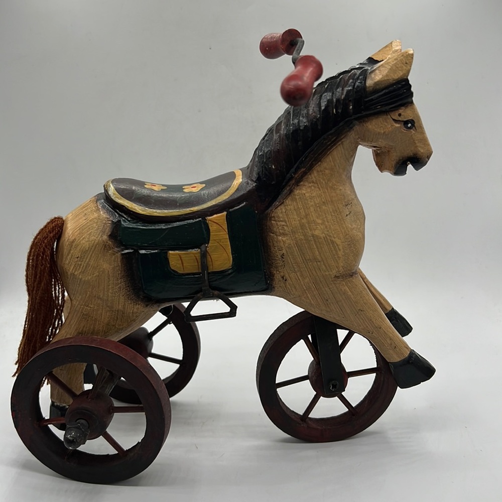 VTG Hand Carved/Hand Painted Horse